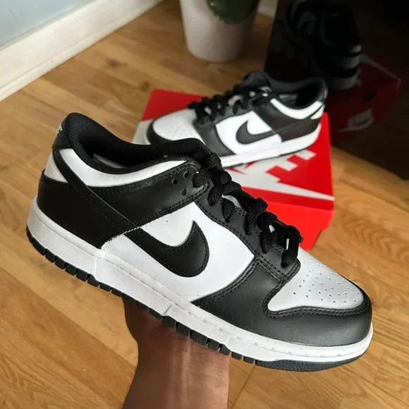 Nike Dunk Low Black White GS ‘Panda’ 🐼 - Picture 1 of 5